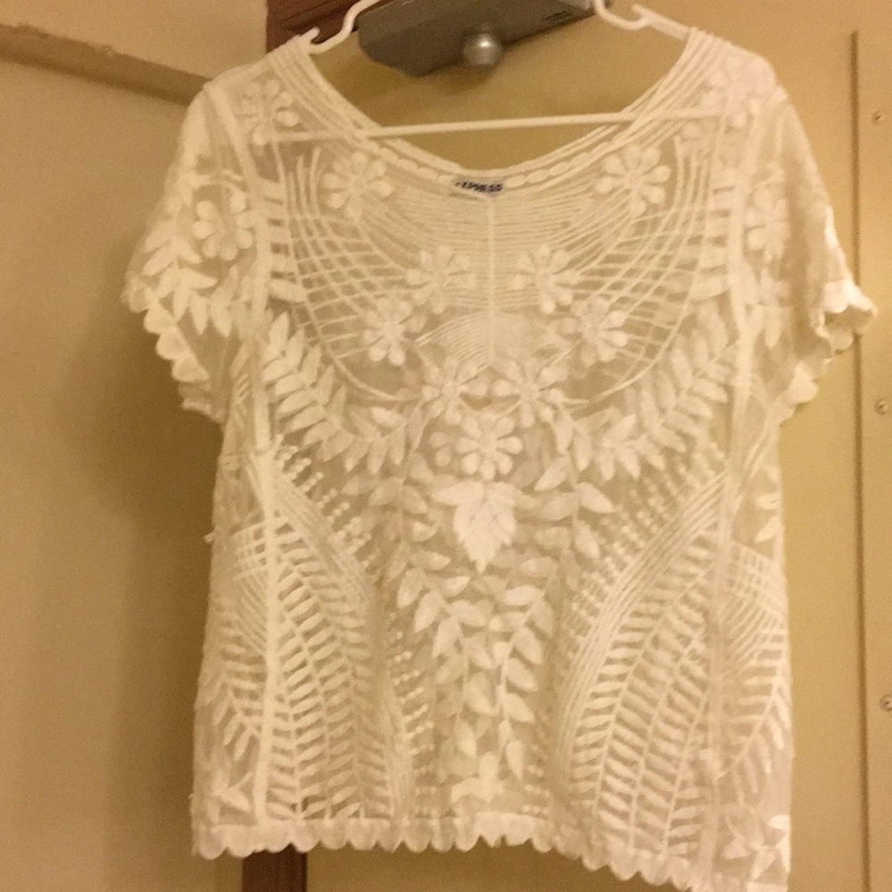 Beautiful White Decorative Top